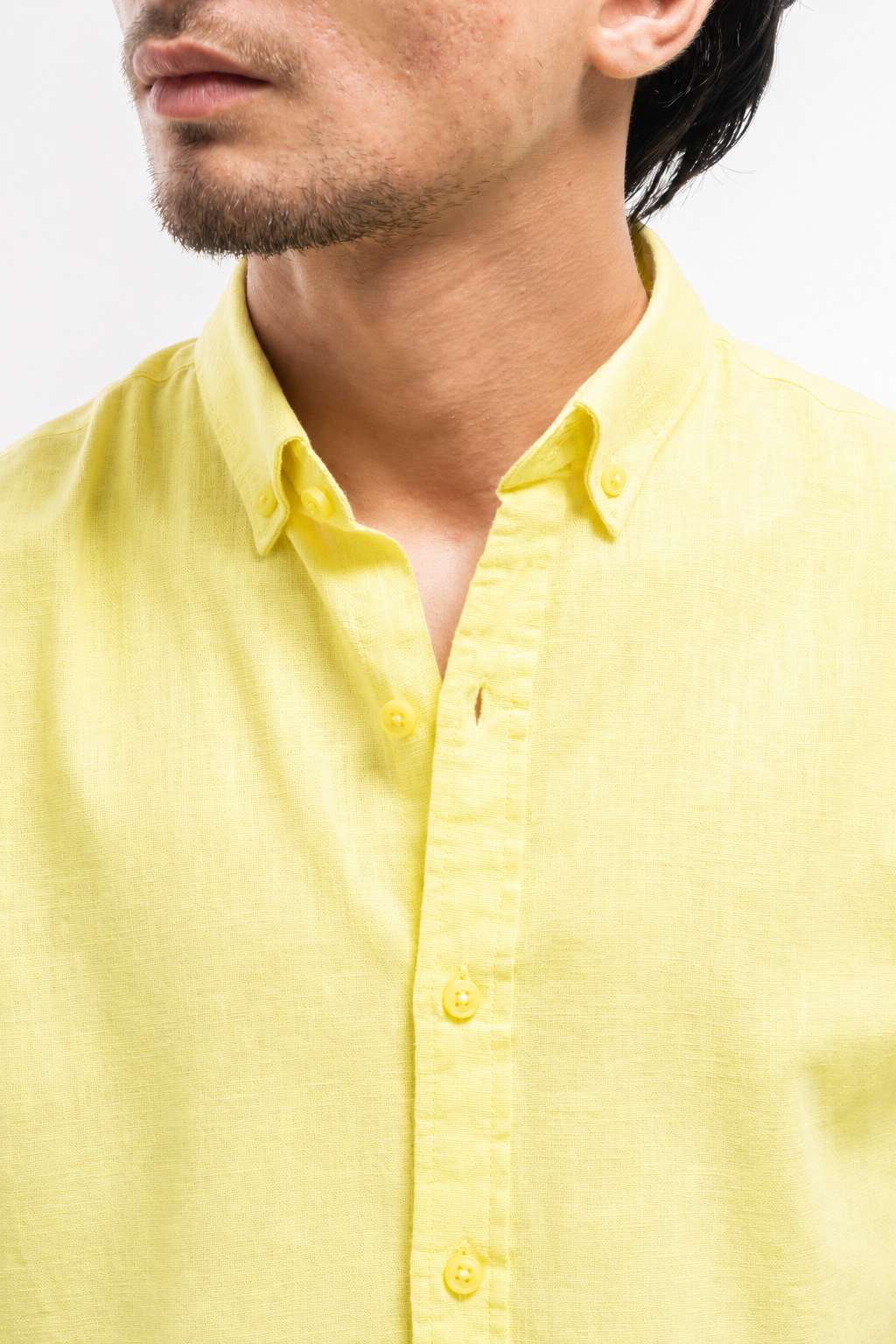 Premium yellow Cotton linen shirt