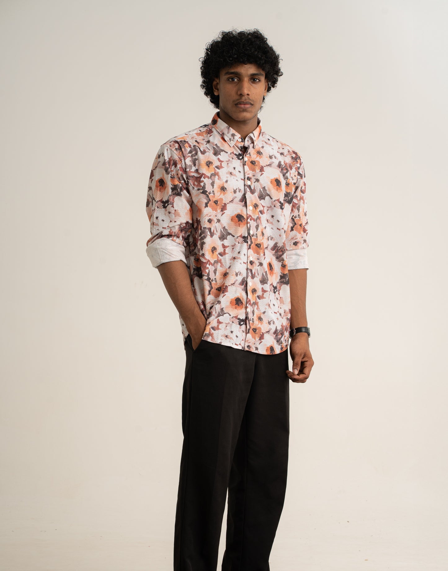 Floral Fiesta – Multi-Colour Digital Print Shirt
