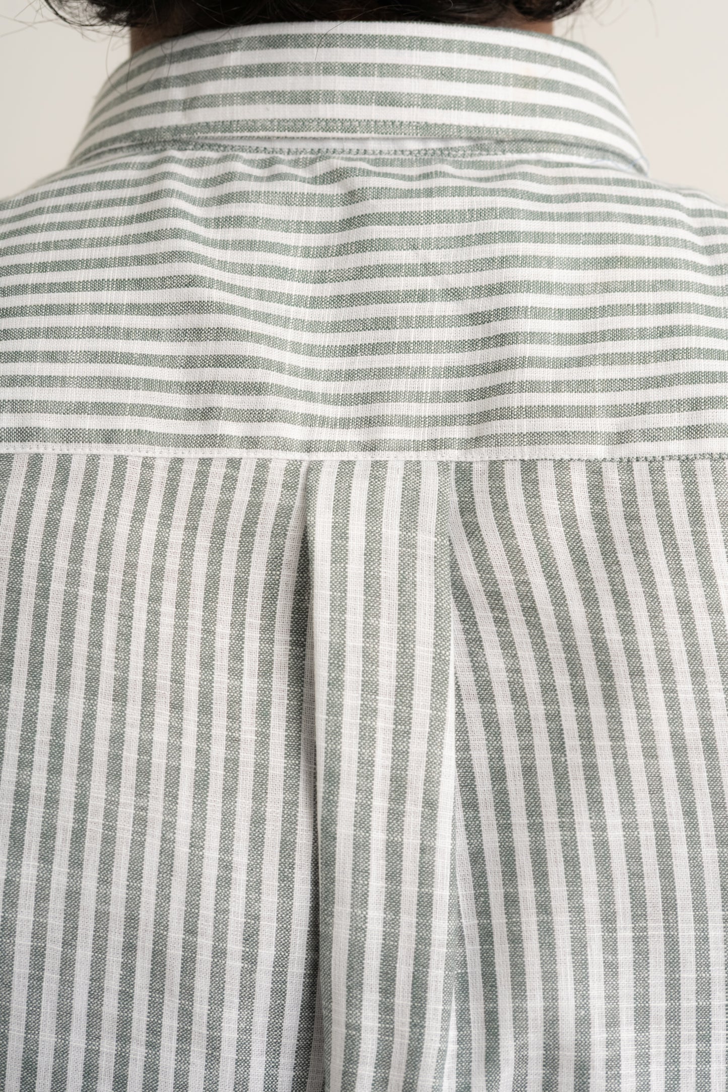Sophisticated Stripes – Light Grey & White Oxford Regular Fit Casual Shirt