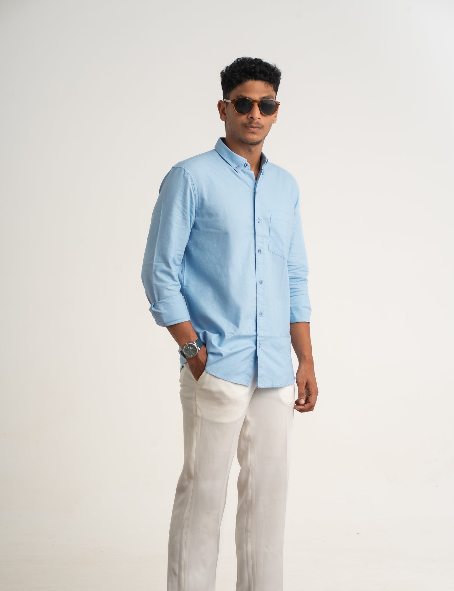 Sky Blue - Classic Oxford Regular Fit Shirt